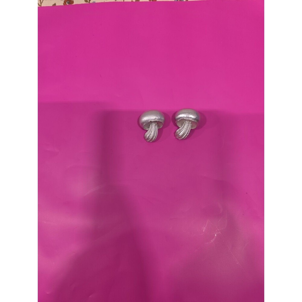 Vintage Silver Tone‎ Mushroom Pins Toadstool Nature Jewelry Woodland